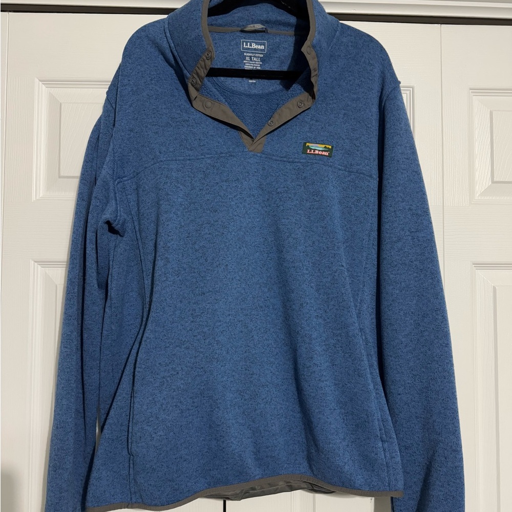 L.L. Bean Blue Pullover Fleece